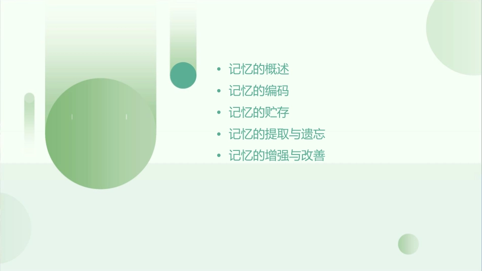 记忆的编码与贮存课件_第2页