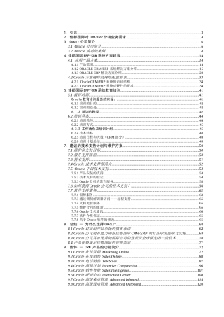 佳都国际（集团）有限公司CRMERP系统建议书