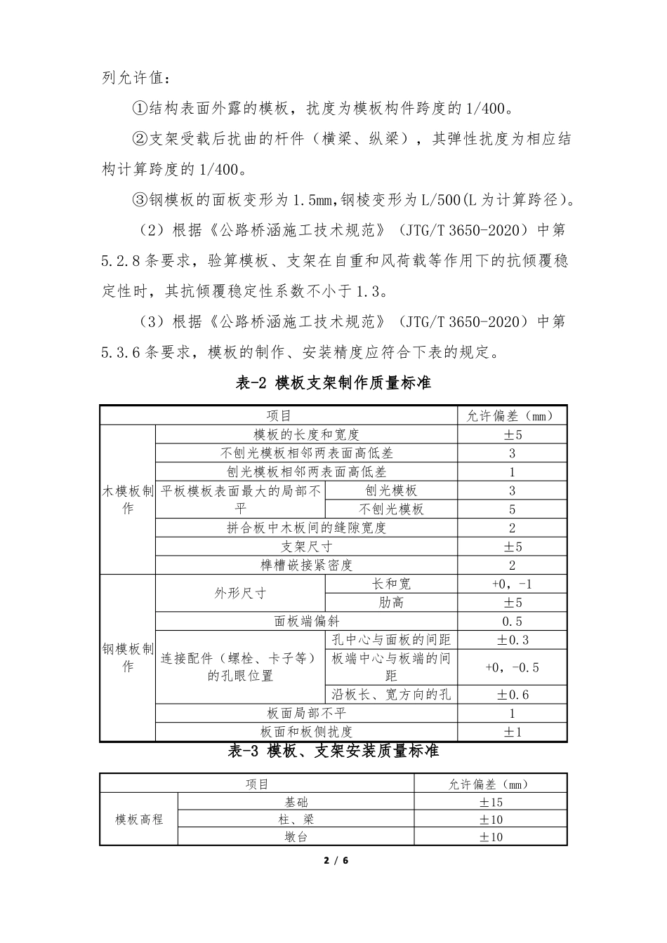 现浇箱梁各工序施工质量验收标准_第2页