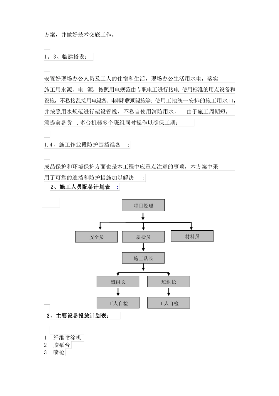 无机纤维喷涂完整施工方案_第3页