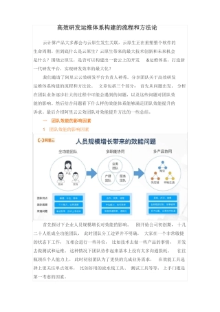高效研发运维体系构建的流程和方法论