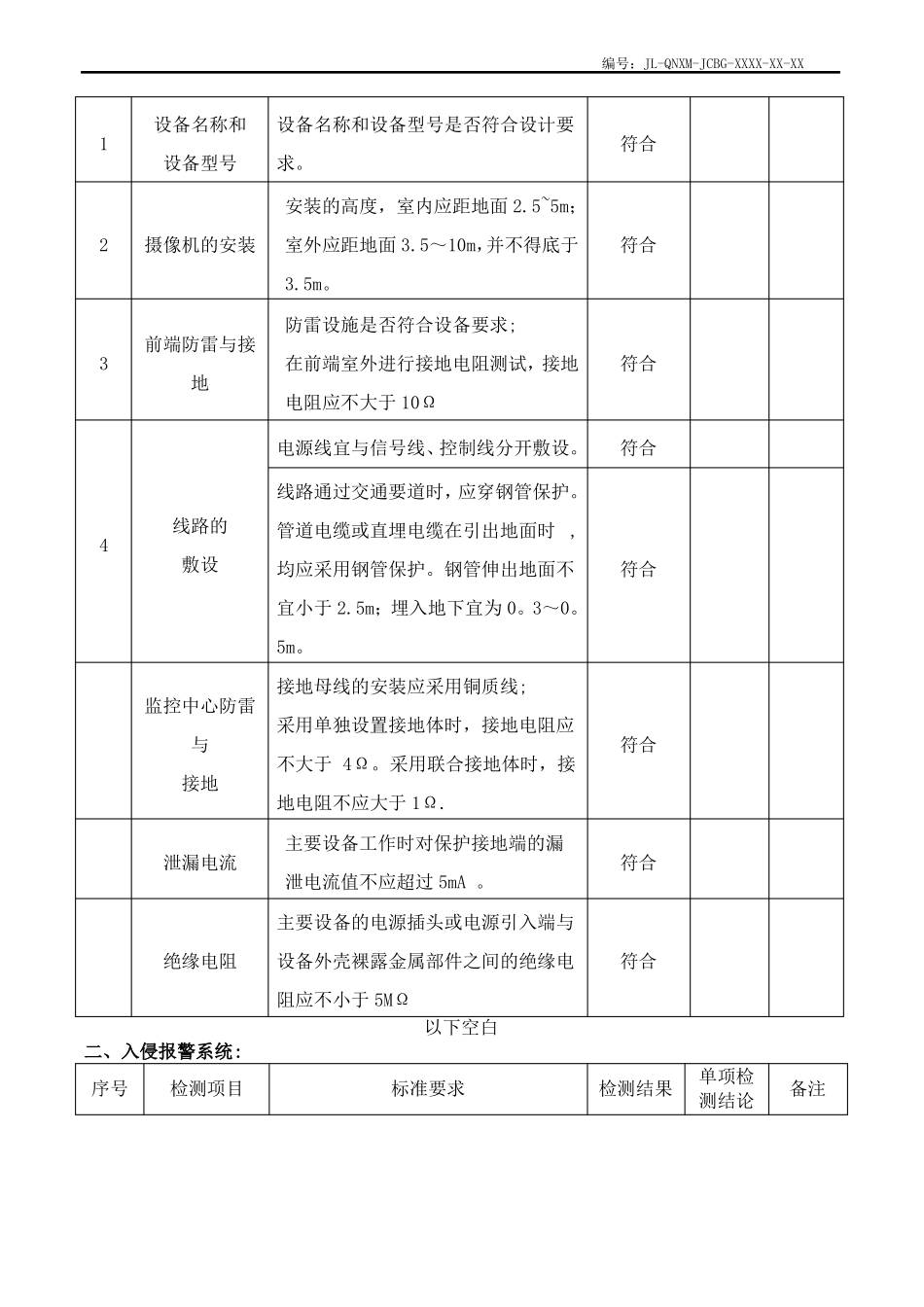 安防系统功能检测报告模板资料_第2页