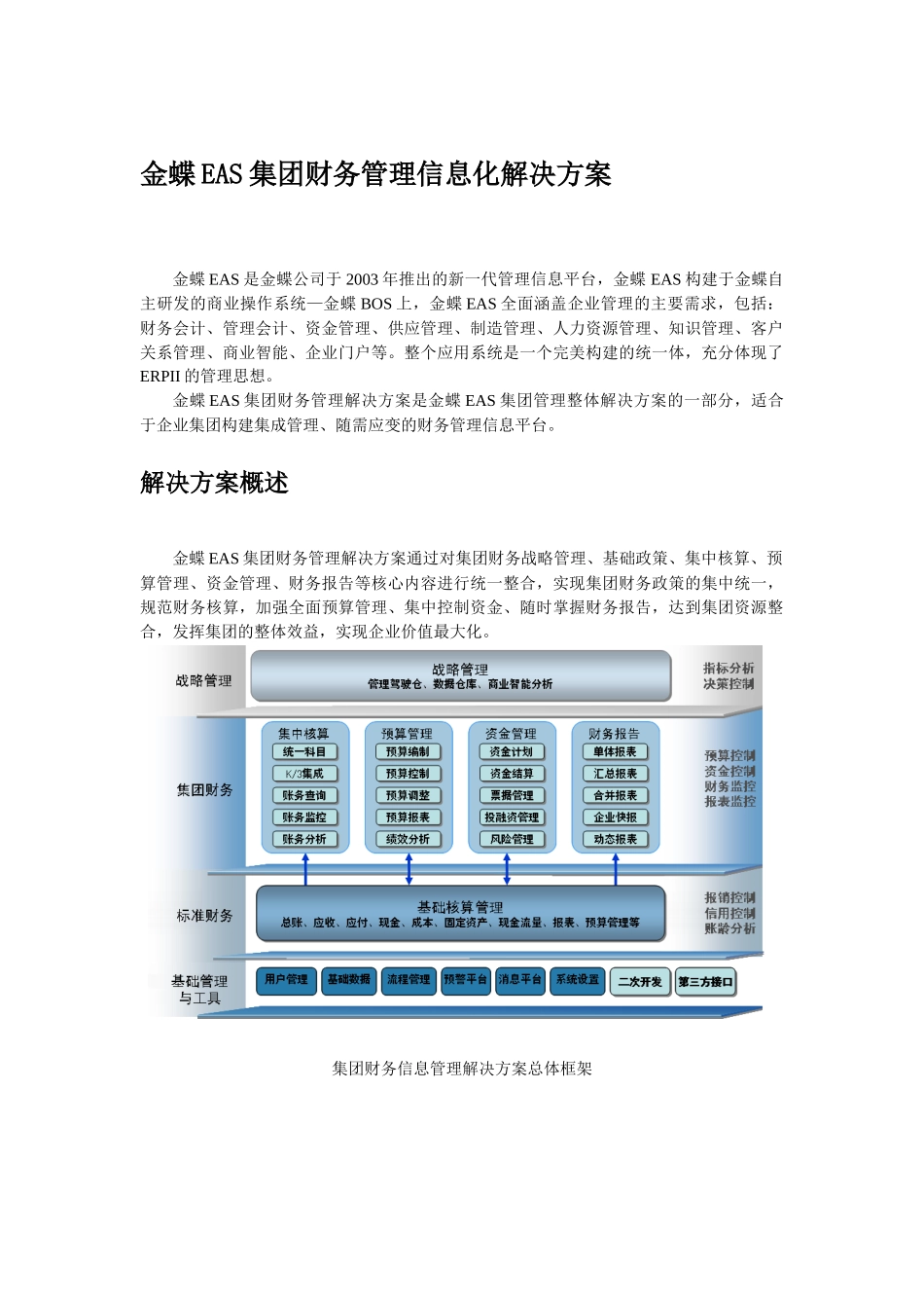 金蝶EAS集团财务管理信息化解决方案_第1页