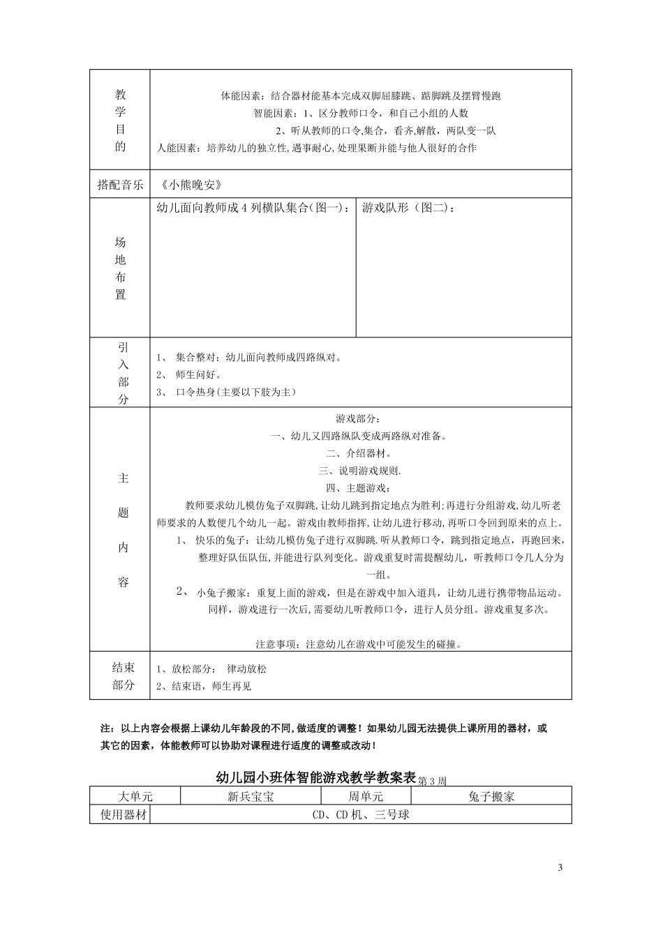 幼儿园中班体智能教案_第3页