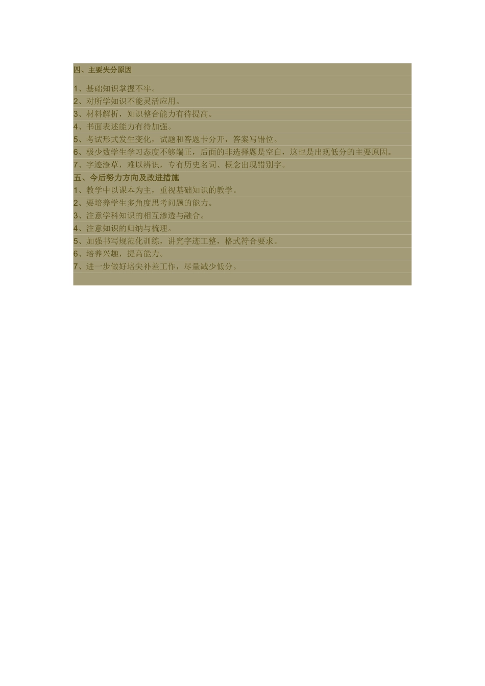 八年级历史期末考试资料分析_第2页