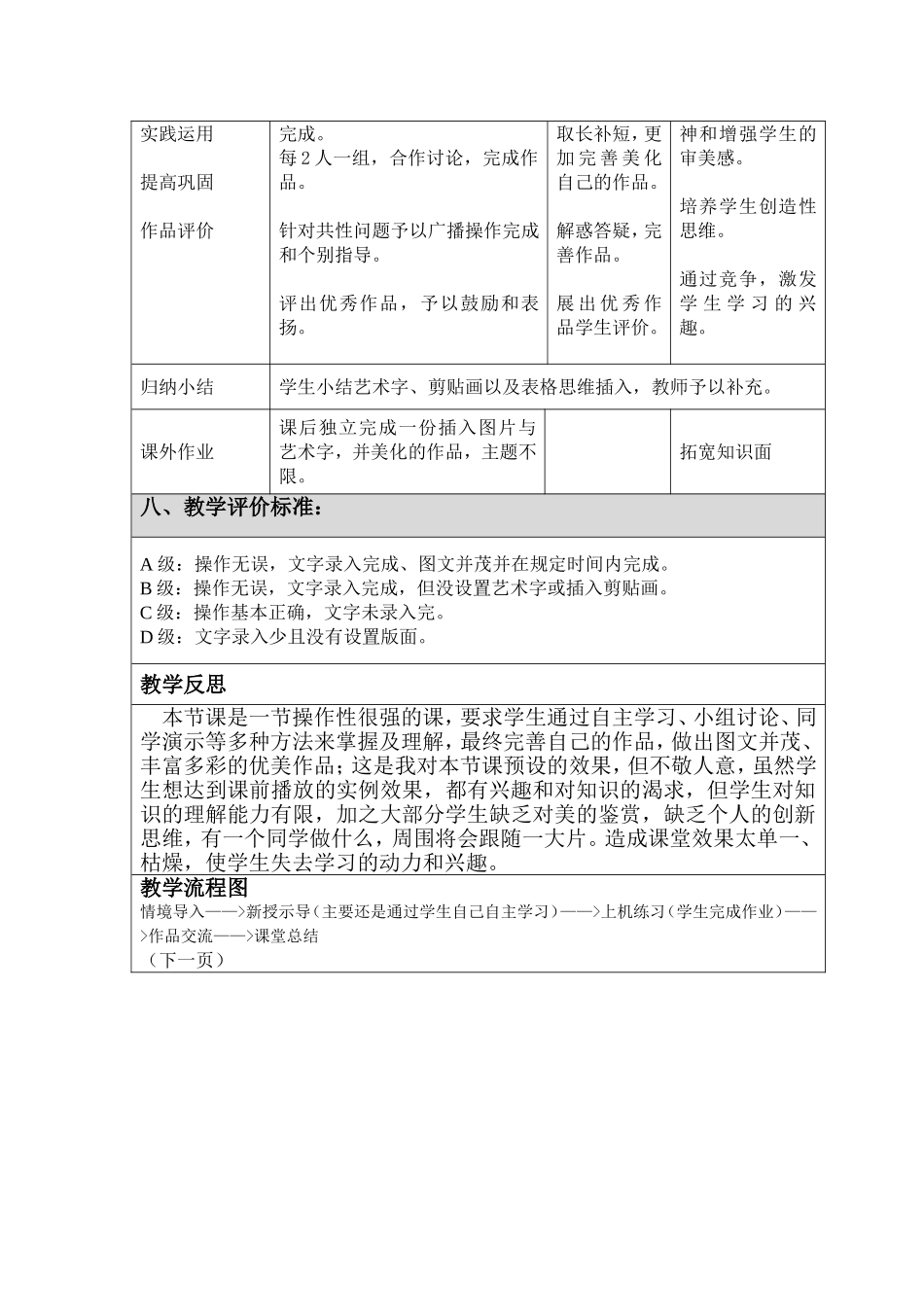 美化海报教学设计_第3页