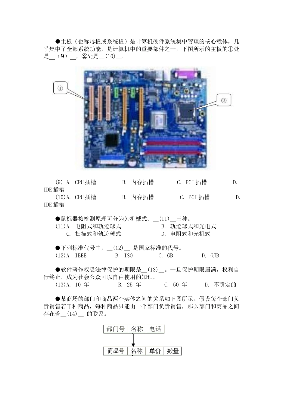 计算机水平考试信息技术处理员试题及答案_第2页