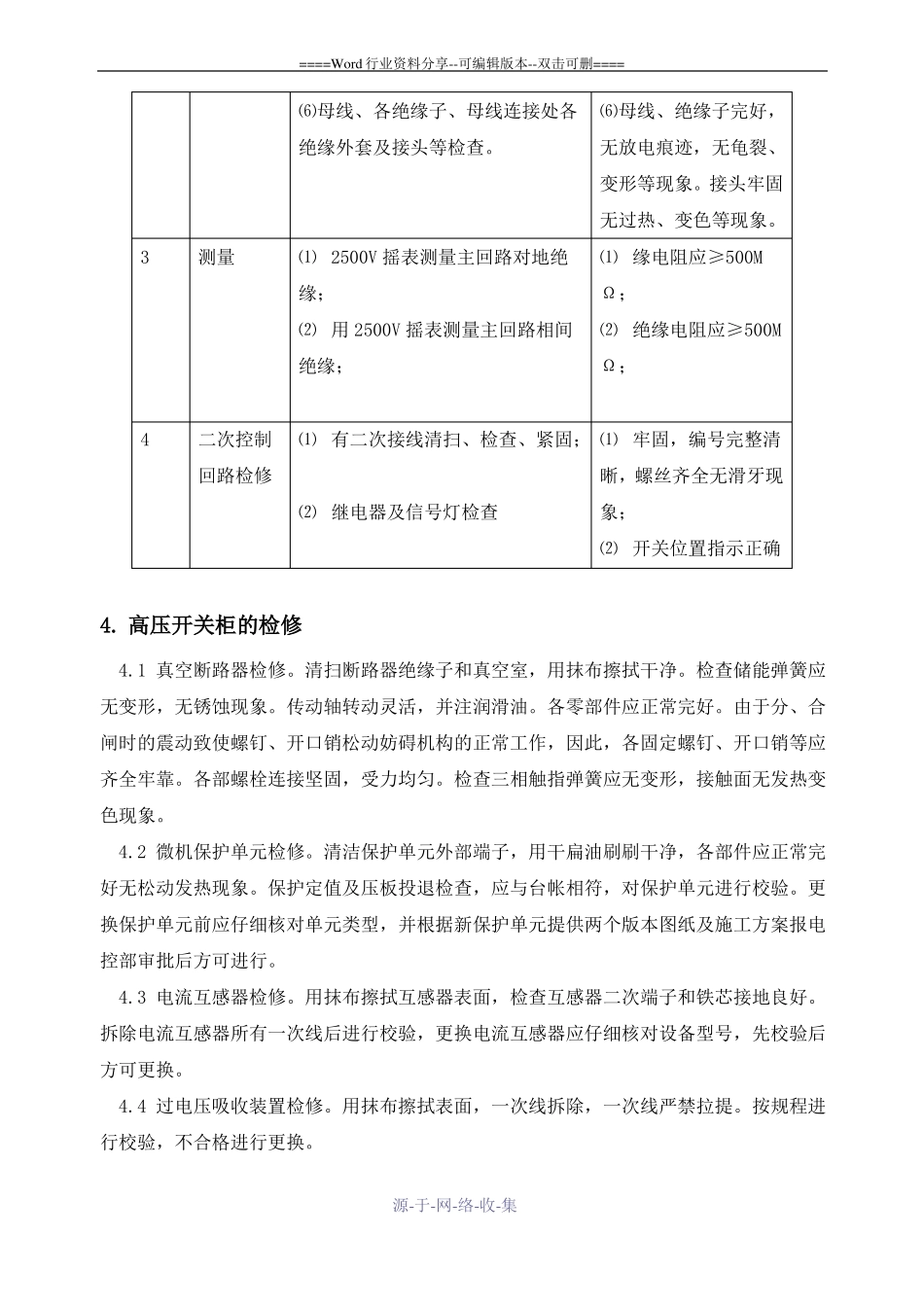高压开关柜检修规程_第3页
