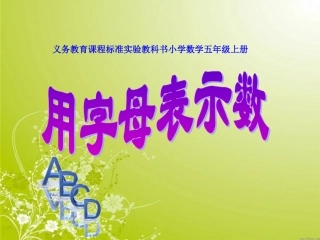 用字母表示数例1