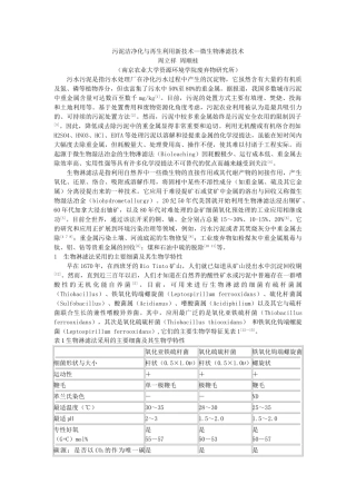 污泥洁净化与再生利用新技术—微生物淋滤技术