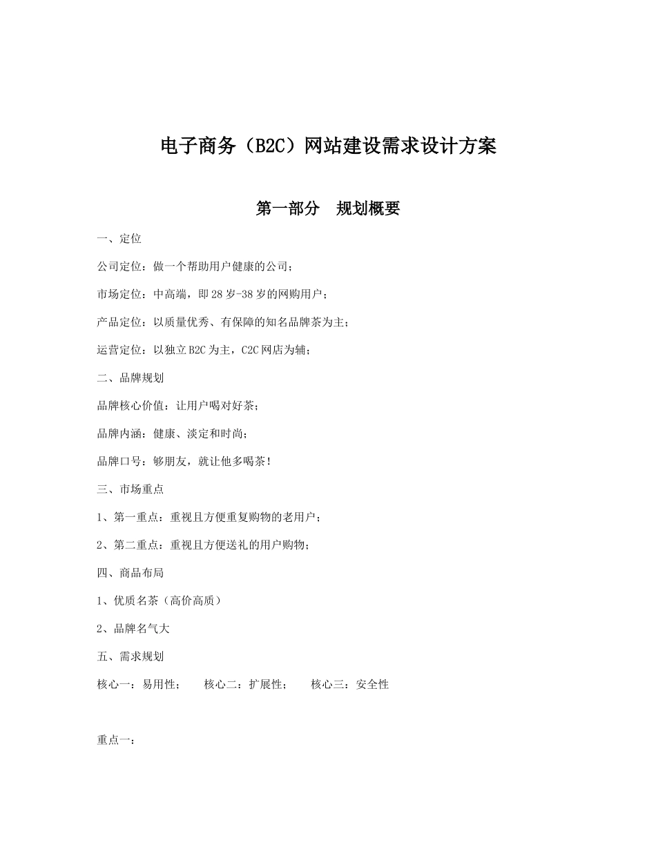 电子商务需求设计_第1页