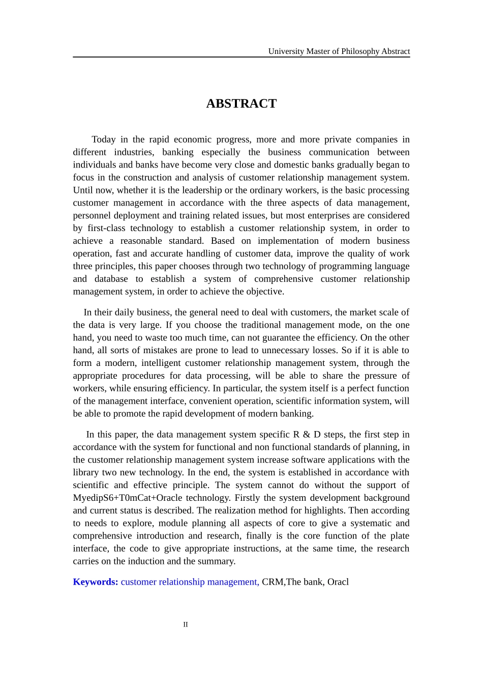银行企业CRM客户关系管理系统的设计与实现论文_第2页