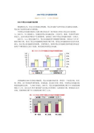 笔记本电脑趋势预测