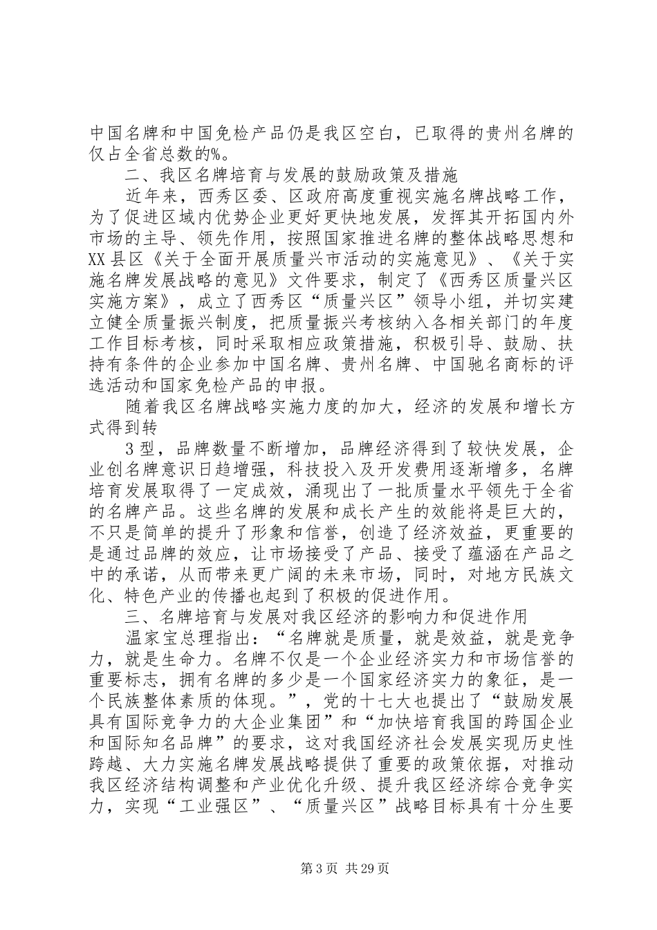 大力实施名牌战略(调研报告)_第3页