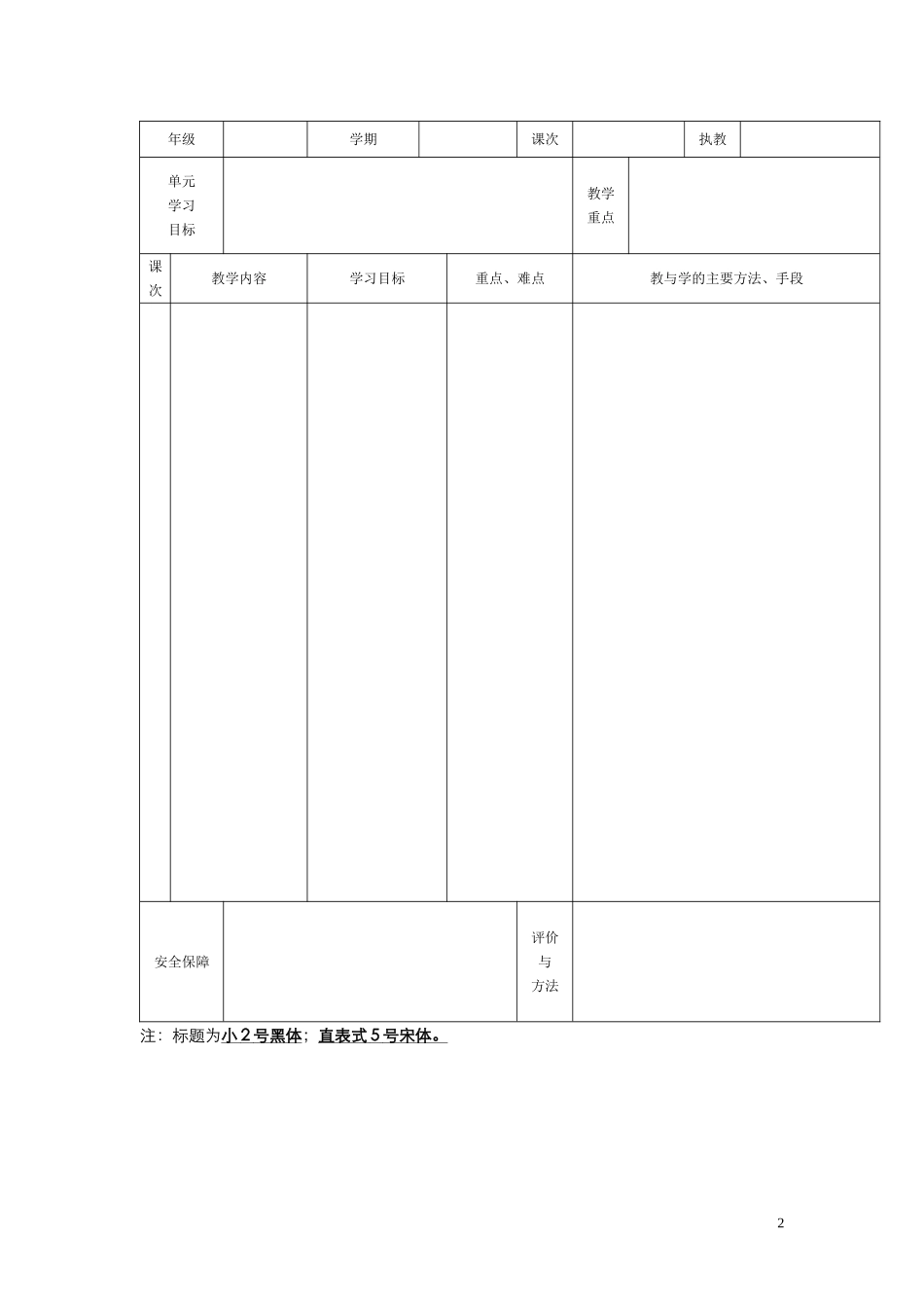 单元教学设计与流程的基本要素_第2页