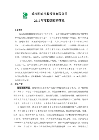 武汉凯迪控股投资有限公司