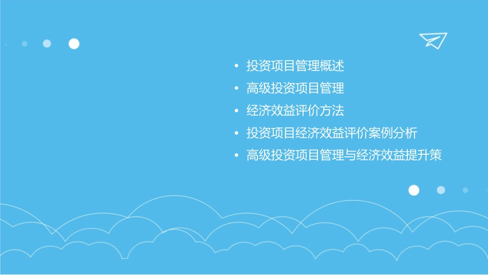 高级投资项目管理和经济效益评价课件_第2页