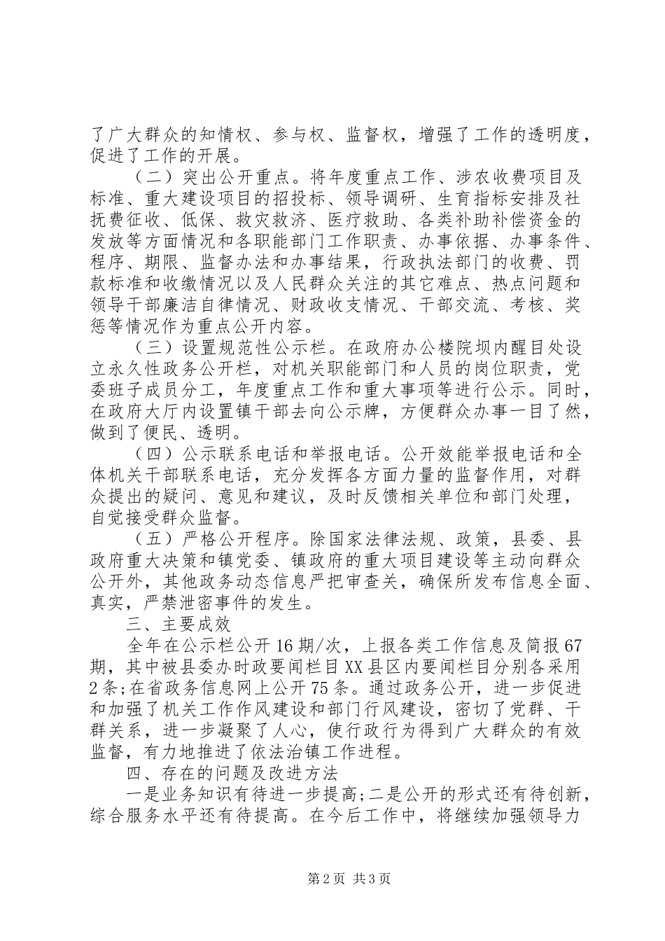 地方政务工作自查报告_第2页