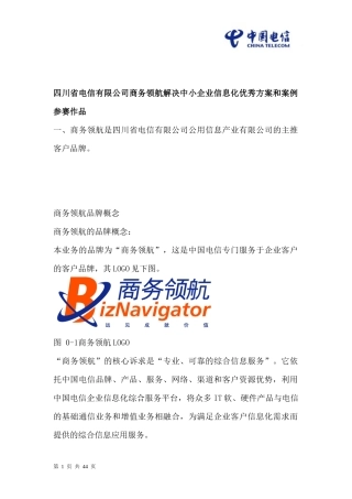 电信商务领航解决中小企业信息化方案