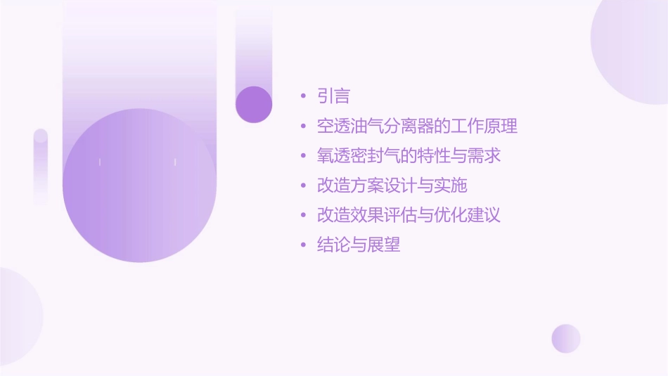 空透油气分离器改造氧透密封气改造课件_第2页