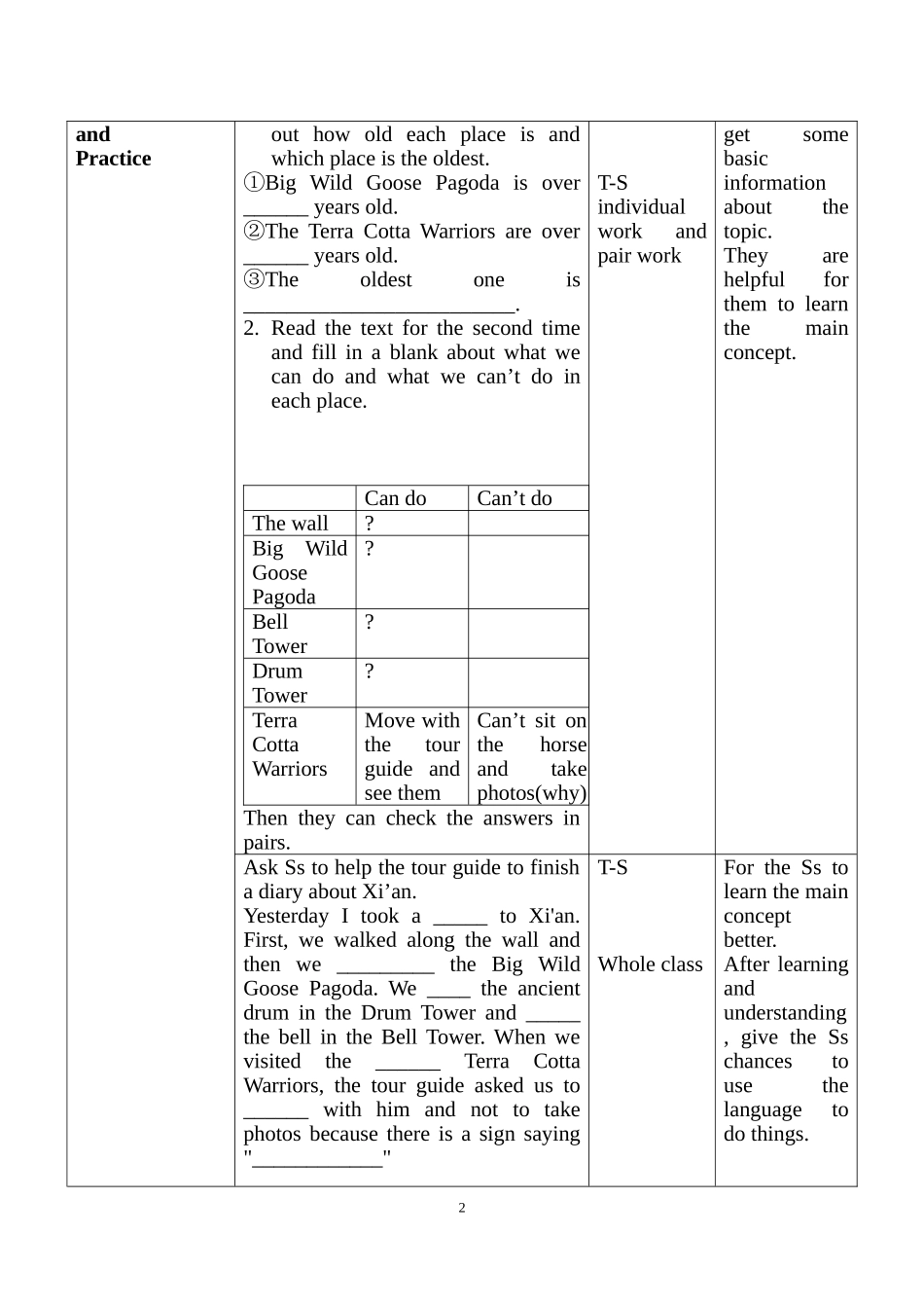 七下第一单元Lesson3教学设计_第2页