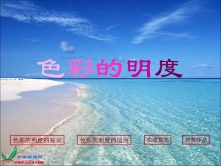 色彩的明度（人教版五年级美术）