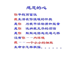生物：11《细胞生活的环境》课件（新人教必修3）