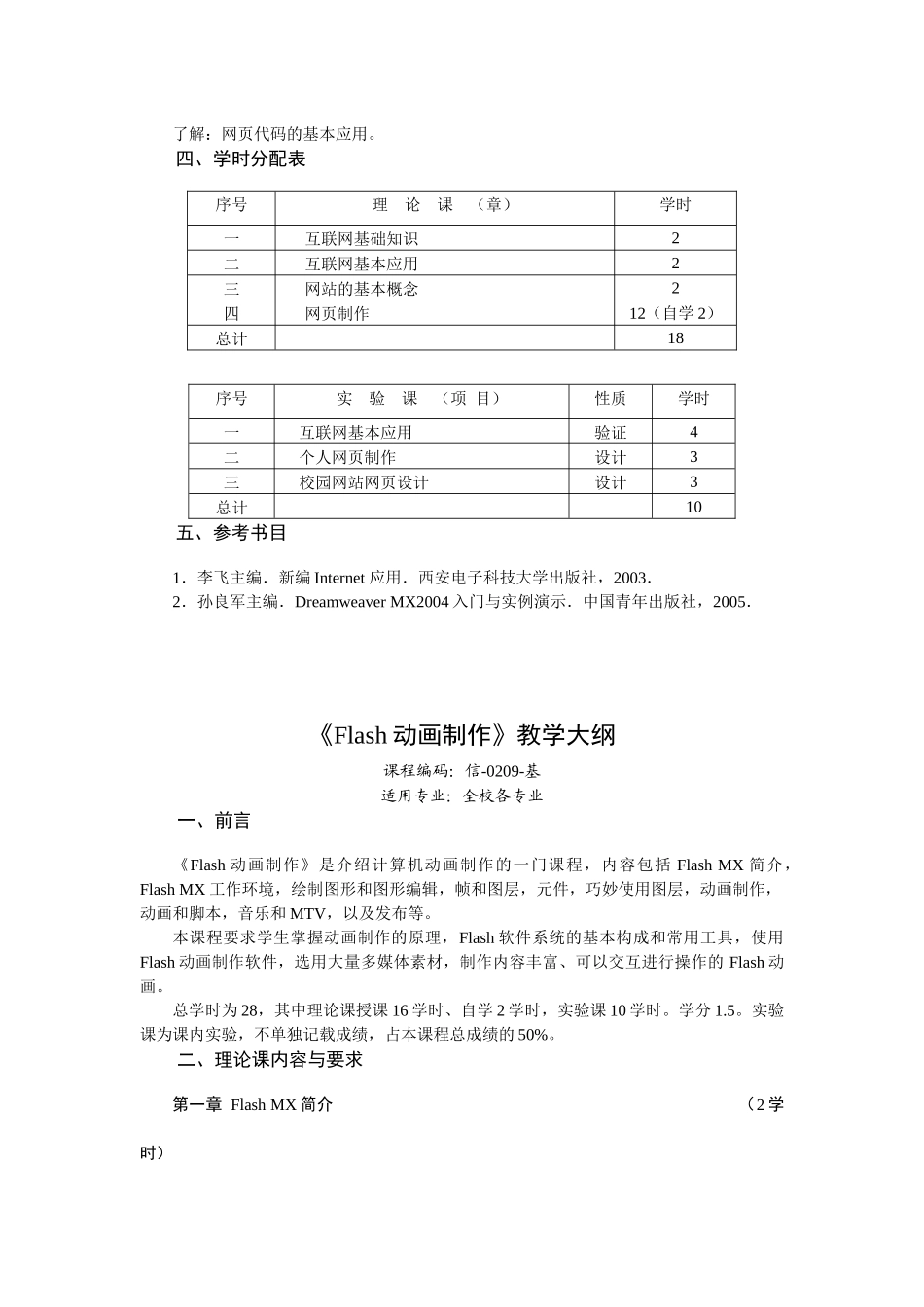 互联网的接入与应用教学大纲_第3页