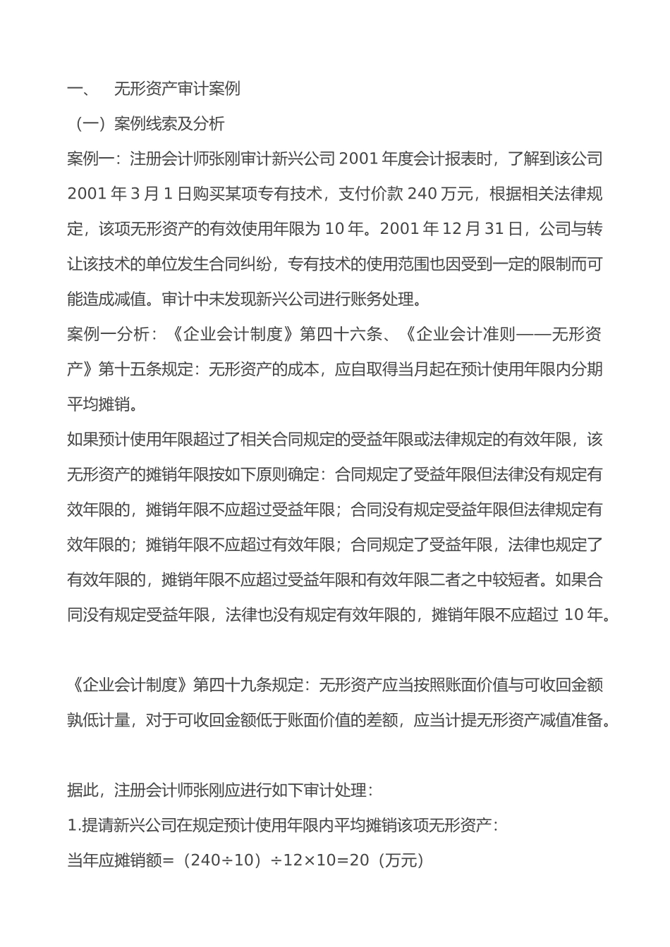 无形资产审计案例手册_第1页