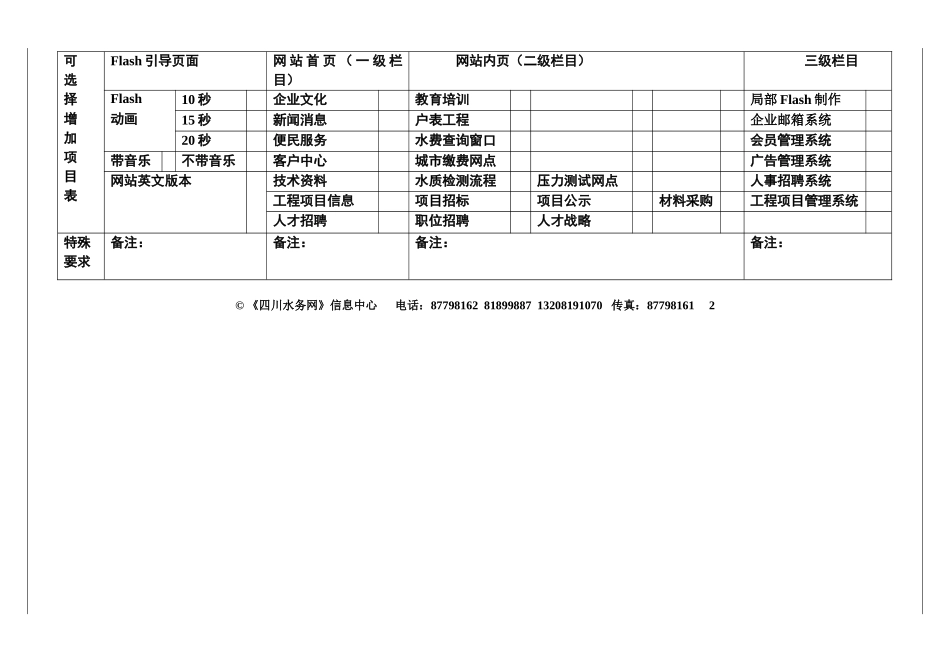各供水排水企业单位网站建设方案_第2页