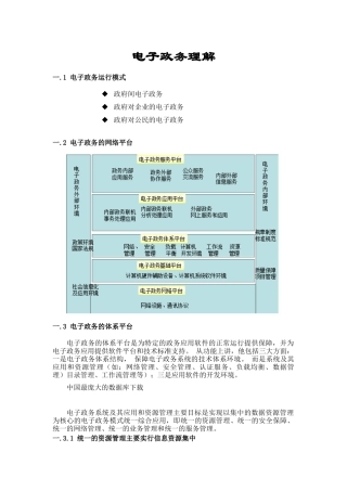电子政务理解