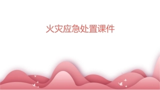 火灾应急处置课件