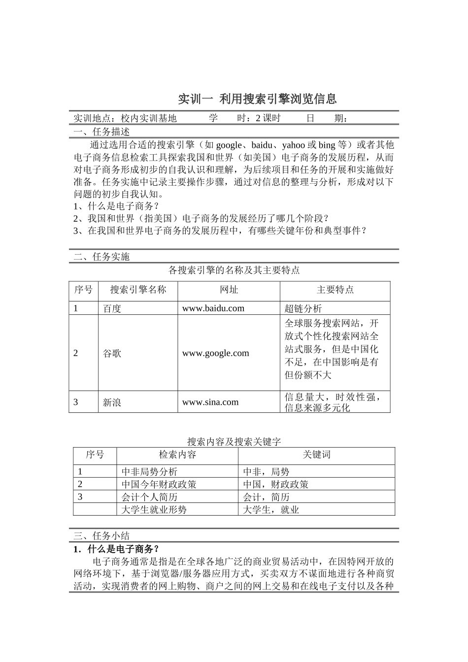 电子商务实训报告书_第2页