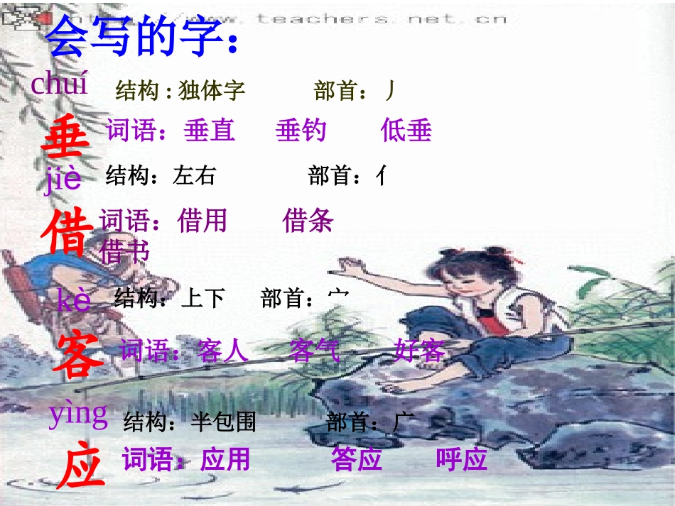 《小儿垂钓》教学课件[1]_第3页