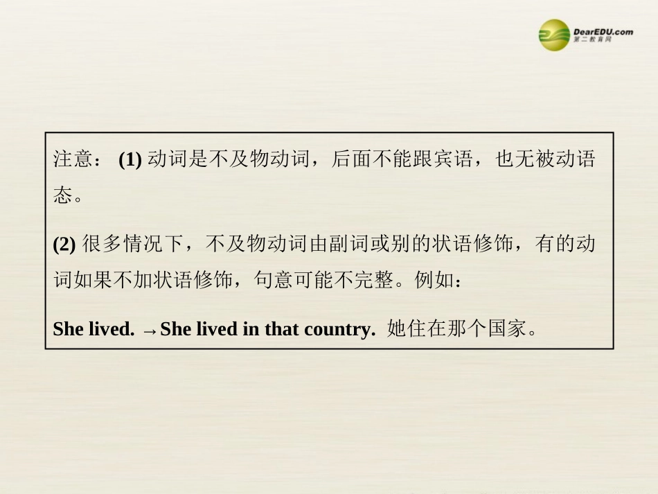 【全程复习方略】2013版中考英语语法专项案十七简单句的五种基本类型课件冀教版_第3页