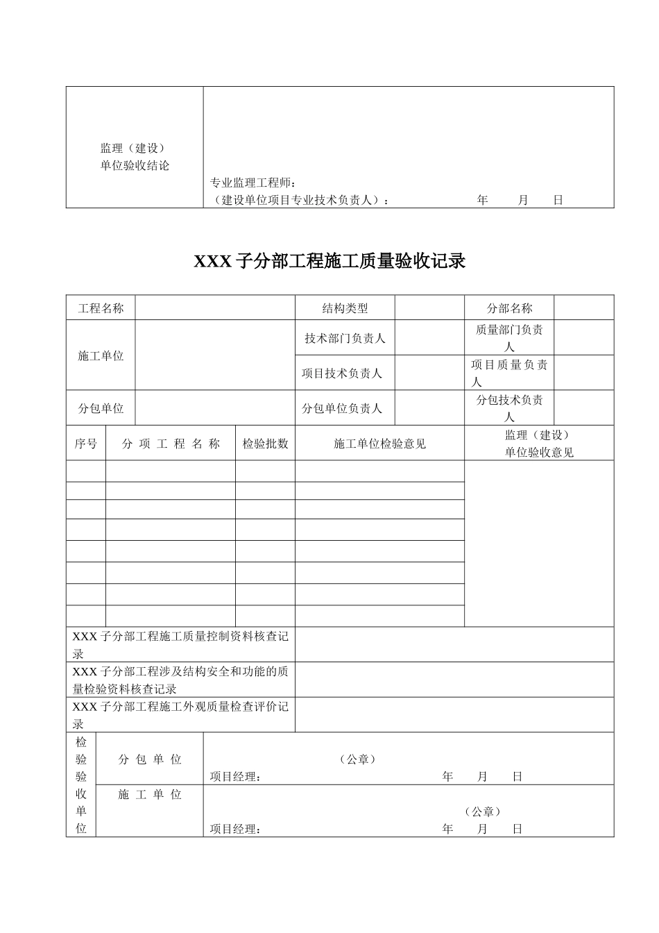 新版市政工程施工与质量验收规范表格_第3页