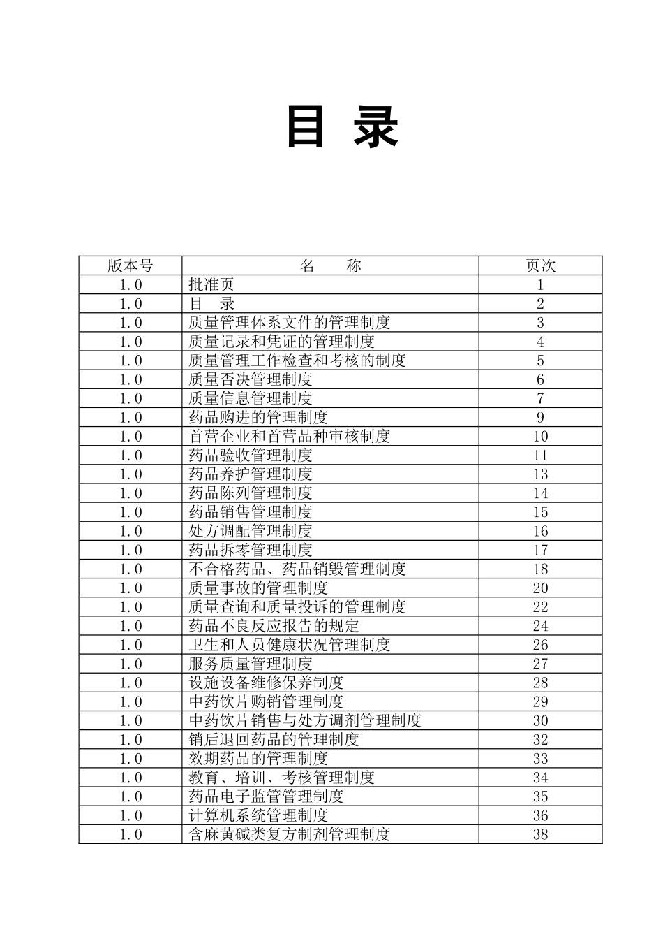 新版GSP认证零售药店质量管理制度(DOC46页)_第3页