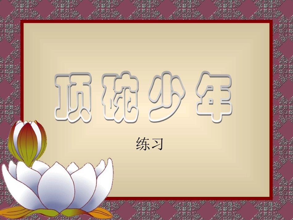 六年级语文顶碗少年课件_第1页