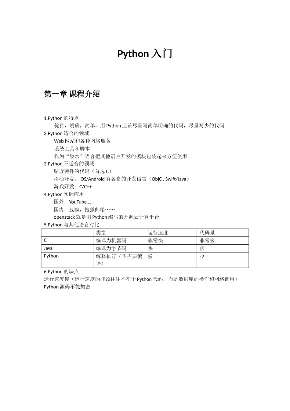 Python入门(DOC45页)_第1页