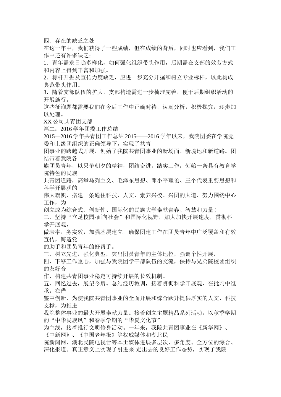 团委团支部工作总结精选_第2页