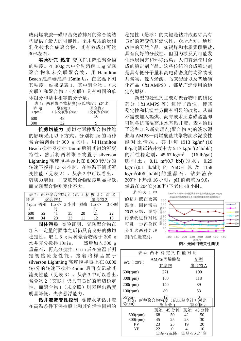 新型保护环境的高温水基泥浆体系[2]_第3页