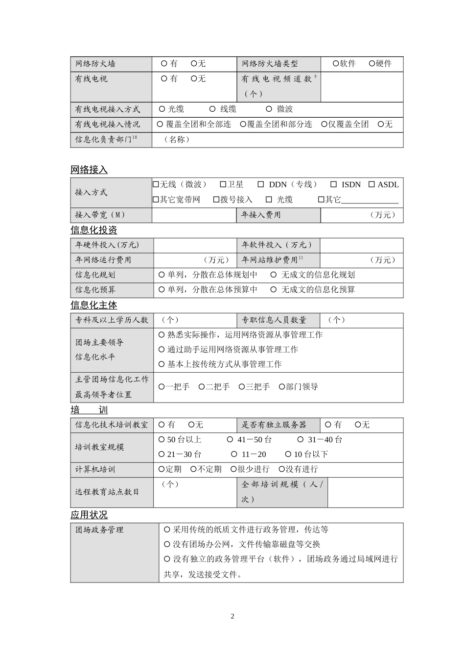 团场信息化调查表_第2页
