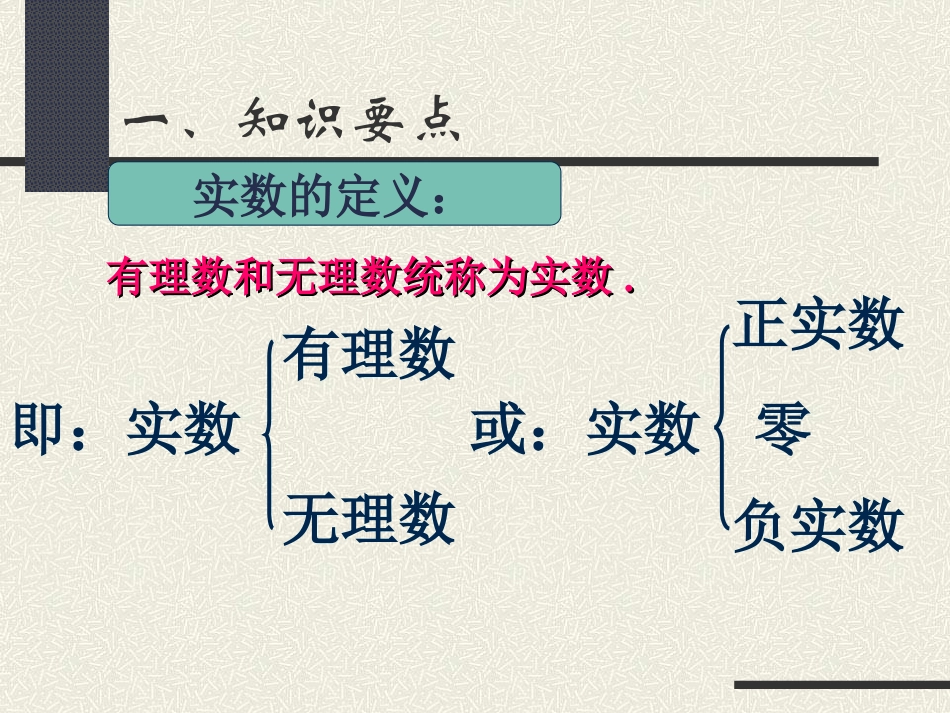 数学：第二章实数复习课课件(北师大版八年级上)_第2页