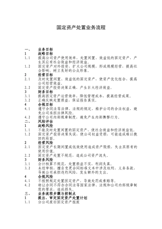 集团固定资产处置业务流程(DOC29页)