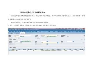 含税暂估业务流程测试XXXX1220