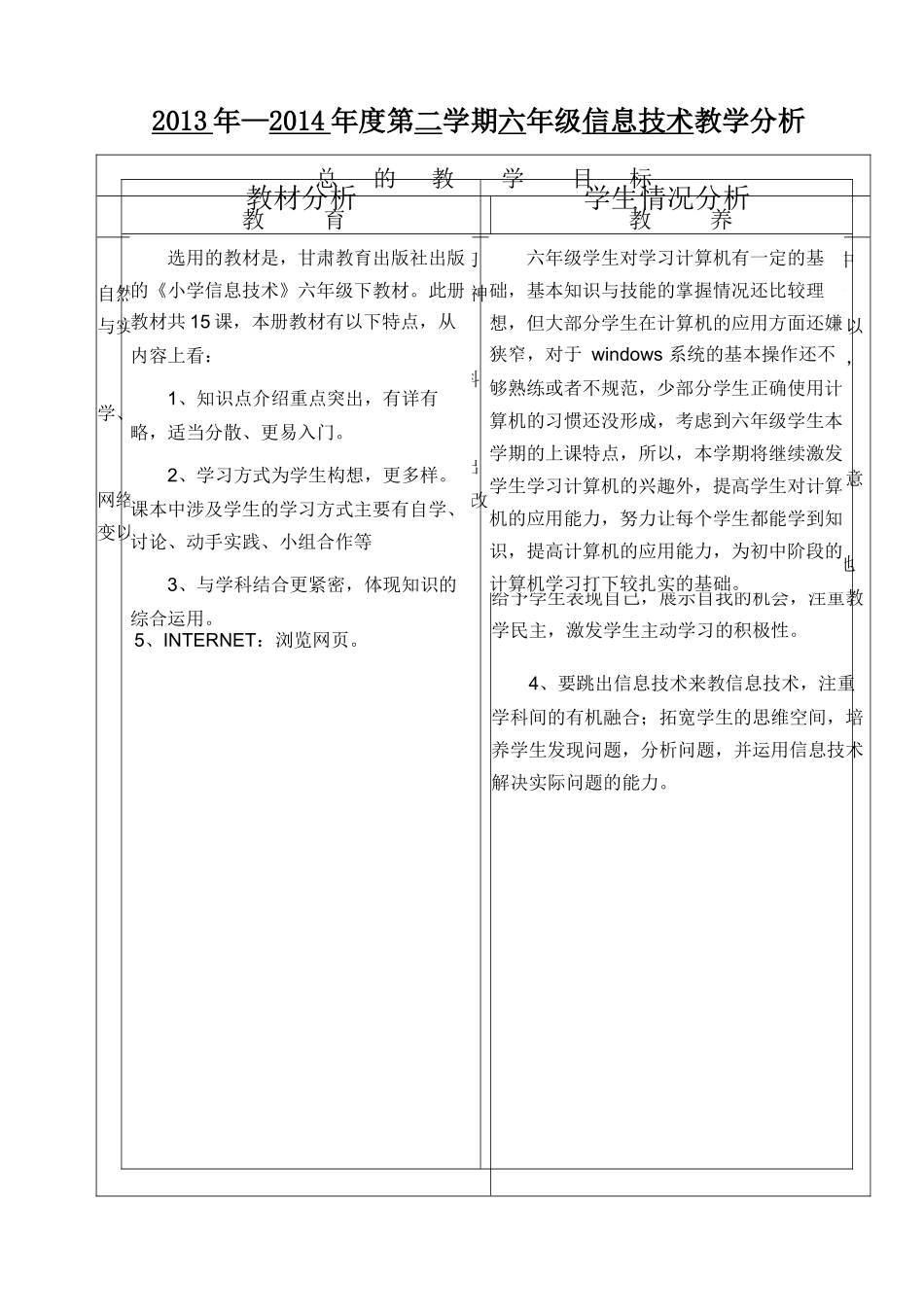 甘肃教育出版社六年级信息技术下册打印版_第2页