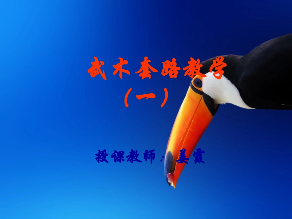 武术套路教学法一_第1页