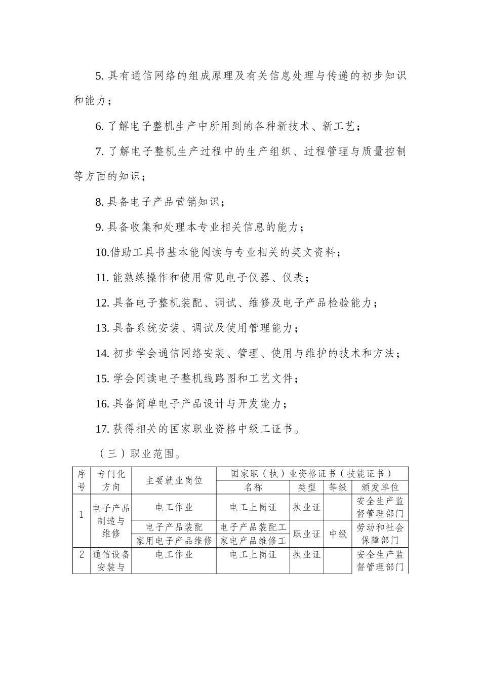 电子与信息技术专业示范性教学方案_第2页
