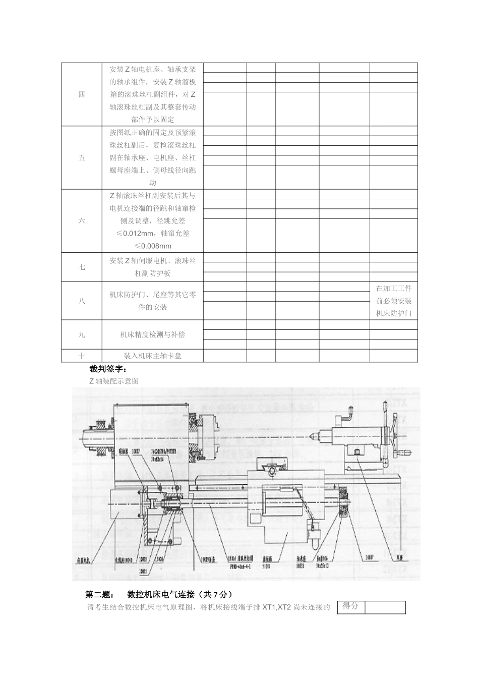 数控机床维修大赛考试试题_第2页