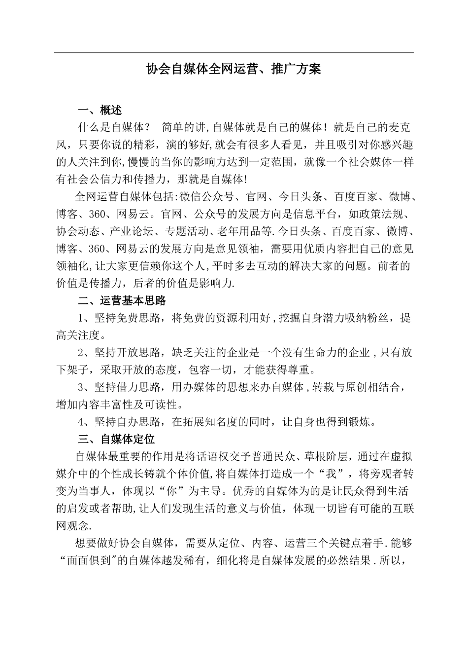 企业自媒体运营方案_第1页